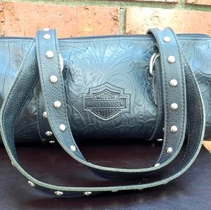 Genuine Harley Davidson Leather Purse Black
